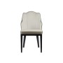 Fauteuil Coquillage Noir Gris Acier 48 x 88 x 60 cm (2 Unités)