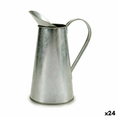 Pot Modèle Pot à lait Argenté Zinc 17 x 21,5 x 11,3 cm (24 Unités)