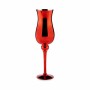 Candleholder Crystal Red 13,5 x 4,5 x 13,5 cm (6 Units)