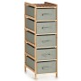 Chest of drawers Grey Wood Textile 34 x 103 x 36 cm (2 Units)