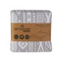 Reversible Bedspread 180 x 260 cm Ethnic White Grey (6 Units)