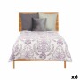 Couette réversible 240 x 260 cm Blanc Violet (6 Unités)