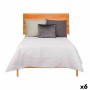 Reversible Bedspread 240 x 260 cm White (6 Units)