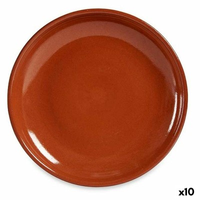 Assiette plate Faïence 23 x 2 x 23 cm Viande (10 Unités)