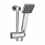 A shower head with a hose to direct the flow Squared Silver Steel Plastic 18 x 8 x 72,5 cm (6 Units)