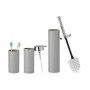 Bath Set Grey Plastic (8 Units)