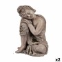 Figure décorative de jardin Buda Polyrésine 23 x 34 x 28 cm (2 Unités)