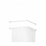 Curtain Bar For shower White Aluminium 80 cm (24 Units)