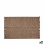 Tapis Marron 180 x 120 cm (2 Unités)