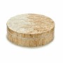 Boîte Décorative Blanc Beige Nacre noire Contre-plaqué 25 x 8 x 25 cm (4 Unités)