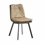 Fauteuil Boutons Noir Beige Gris Acier 62 x 85 x 47 cm (2 Unités)