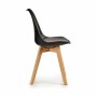 Dining Chair Brown Black 42 x 80 x 50 cm (4 Units)