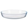 Baking tray Transparent Borosilicate Glass 25,5 x 4,5 x 25,5 cm (6 Units)