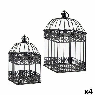 Decorative cage Set Black (4 Units)