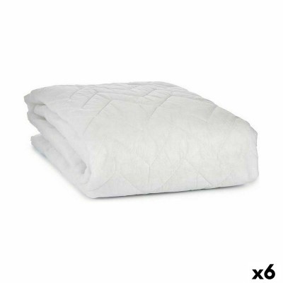 Protecteur de matelas Blanc 135 x 190 cm (6 Unités)