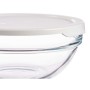 Round Lunch Box with Lid Chefs White 595 ml 14 x 6,3 x 14 cm (6 Units)