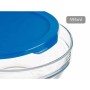 Panier-repas rond avec couvercle Chefs Bleu 595 ml 14 x 6,3 x 14 cm (6 Unités)