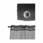 Curtain 140 x 260 cm Grille Black (6 Units)