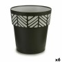 Self-watering flowerpot Stefanplast Orfeo Anthracite Plastic 25 x 25 x 25 cm (6 Units)