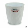 Cache-pot Stefanplast Blanc Plastique 19 x 17,5 x 19 cm (12 Unités)