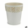 Self-watering flowerpot Stefanplast Orfeo White Plastic 25 x 25 x 25 cm (6 Units)