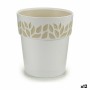 Self-watering flowerpot Stefanplast Cloe White Plastic 19 x 19 x 19 cm (12 Units)