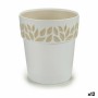 Self-watering flowerpot Stefanplast Cloe White Plastic 15 x 15 x 15 cm (12 Units)