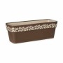 Self-watering planter Stefanplast Cloe Brown Plastic 49,5 x 17 x 19 cm (12 Units)