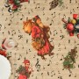 Stain-proof resined tablecloth Belum Christmas Sheet Music Black Red Green Linen 300 x 150 cm