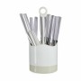 Ensemble de Couverts Gris Acier inoxydable (8 Unités)