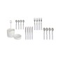 Cutlery Set White Stainless steel (8 Units)