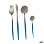 Cutlery Set Blue Silver Stainless steel (12 Units)