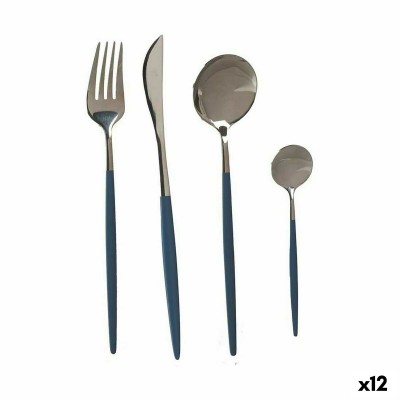 Ensemble de Couverts Gris Argenté Acier inoxydable (12 Unités)