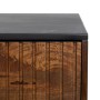 Console ABNER Brown Black Metal Iron Mango wood 110 x 40 x 76 cm