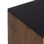 Table de Nuit ABNER Marron Noir Fer Bois de manguier 40 x 40 x 50 cm