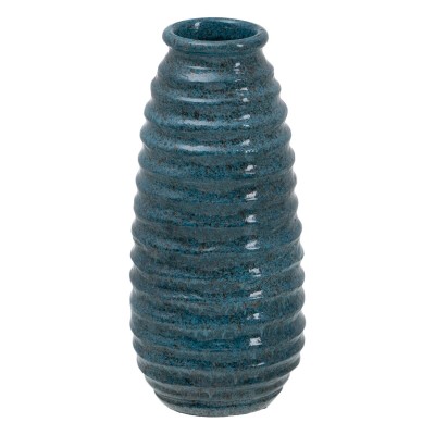 Vase Bleu Céramique 16 x 16 x 40 cm