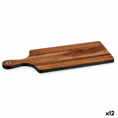 Planche à découper Noir Bois d'acacia 17,3 x 1,5 x 44,8 cm (12 Unités)