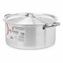 Casserole avec Couvercle Argenté Aluminium 8 L (6 Unités)