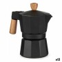 Italian Coffee Pot Kinvara A611BQ-3 T Brown Black Wood Aluminium 150 ml (12 Units)