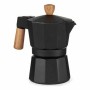 Italian Coffee Pot Kinvara A611BQ-3 T Brown Black Wood Aluminium 150 ml (12 Units)