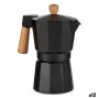 Cafetière Italienne Kinvara A611BQ-6 T Marron Noir Bois Aluminium 300 ml (12 Unités)