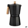 Cafetière Italienne Bois Aluminium 650 ml (12 Unités)