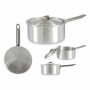 Casserole avec couvercle Ø 16 cm Argenté Aluminium 1,5 L (10 Unités)