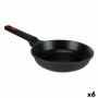 Pan Ø 26 cm Black Aluminium (6 Units)