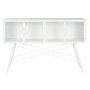 Console DKD Home Decor White Metal Crystal 120 x 35 x 80 cm