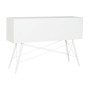 Console DKD Home Decor White Metal Crystal 120 x 35 x 80 cm