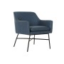 Fauteuil DKD Home Decor Bleu Noir Métal 66 x 62 x 75 cm