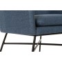 Fauteuil DKD Home Decor Bleu Noir Métal 66 x 62 x 75 cm