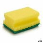 Scourer Yellow Green Synthetic fibre 4 x 9 x 6,5 cm (96 Units)