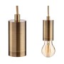 Ceiling Light Golden Metal 60 W 11,5 x 12 x 11,5 cm (6 Units)